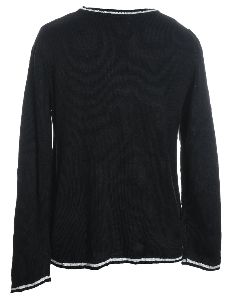 Black Christmas Jumper - L