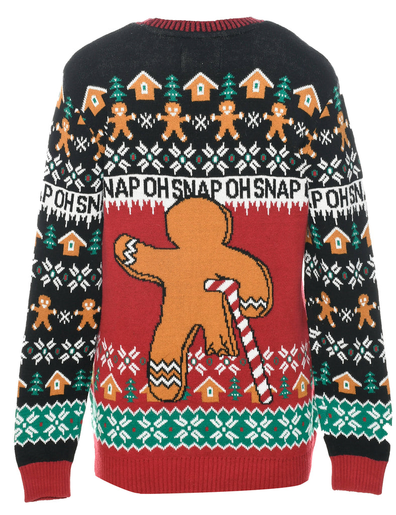 Black Christmas Jumper - L