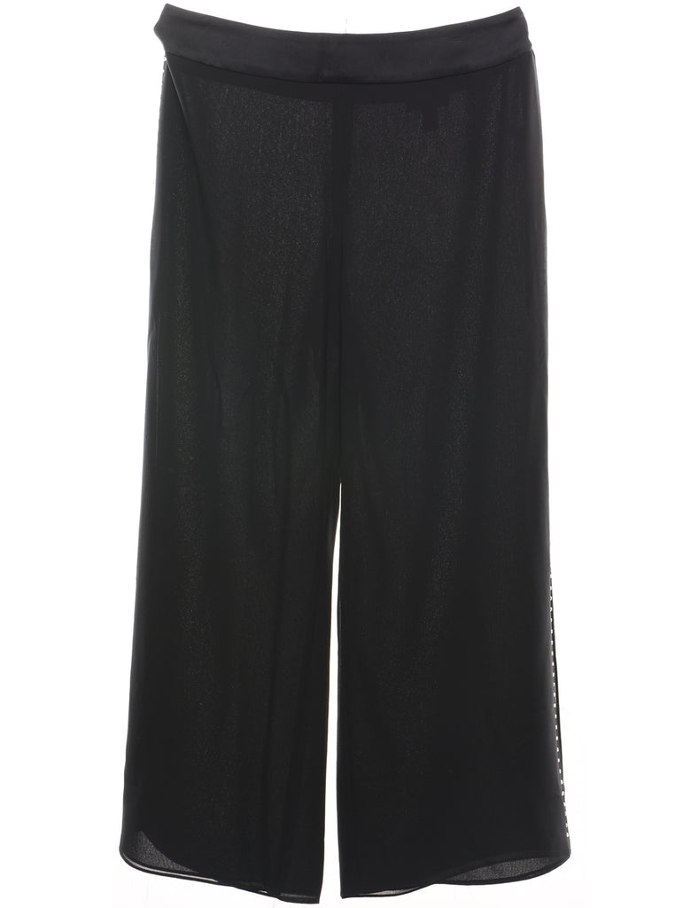 Black Classic Culotte Trousers - W35 L31