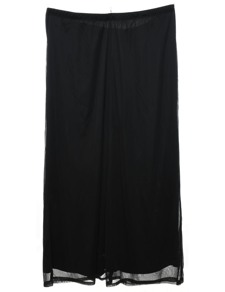 Black Culotte Style Trousers - W36 L26