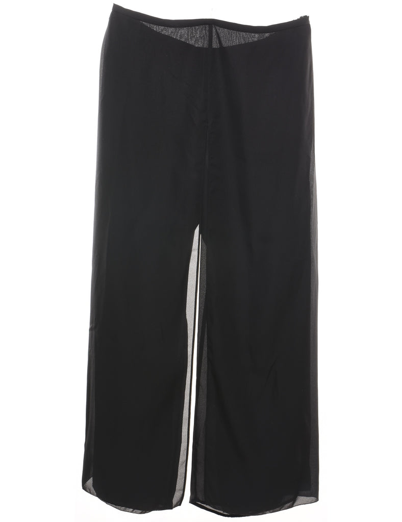 Black Culotte Trousers - W34 L28