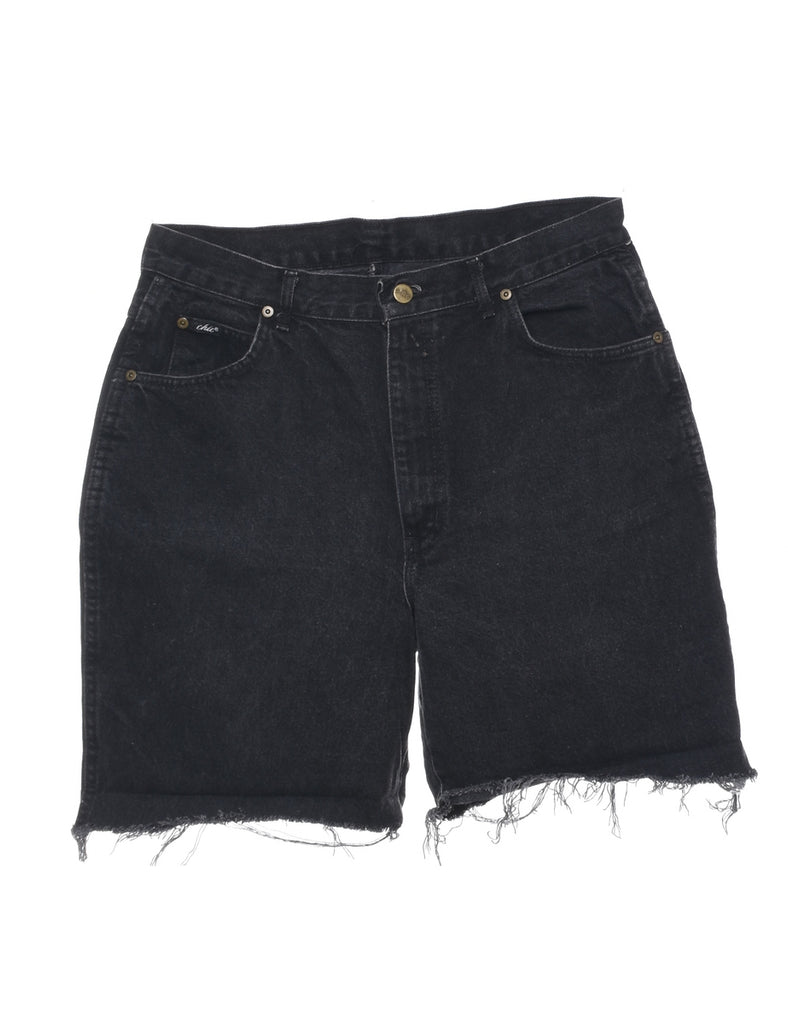 Black Cut-off Denim Shorts - W32 L6