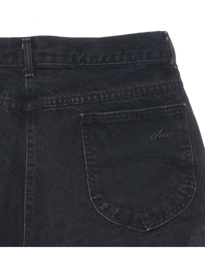 Black Cut-off Denim Shorts - W32 L6