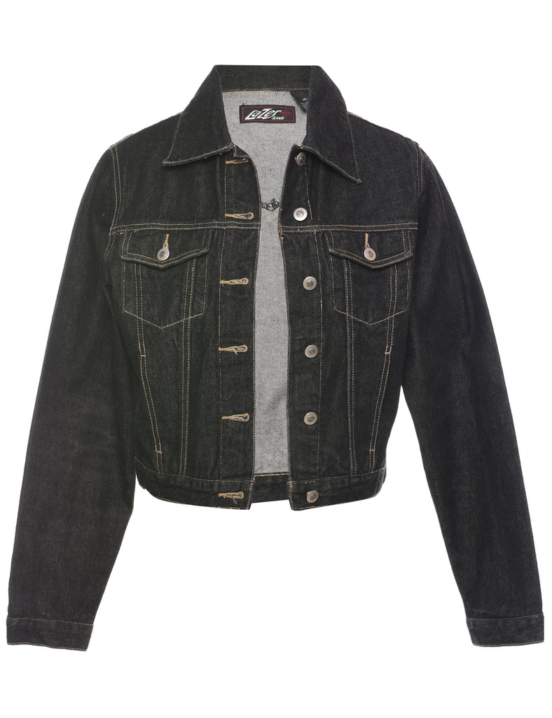 Black Denim Jacket - M