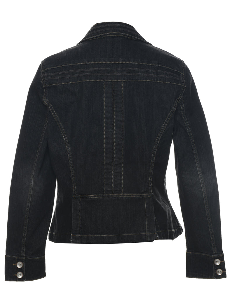 Black Denim Jacket - M