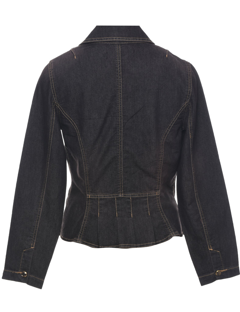 Black Denim Jacket - M
