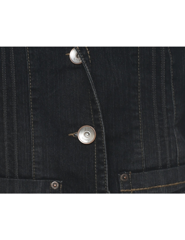 Black Denim Jacket - M