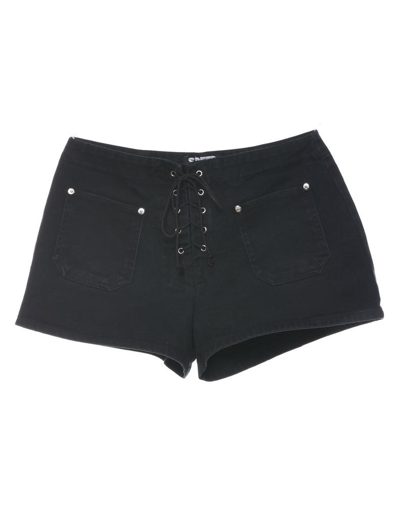 Black Denim Shorts - W30 L2