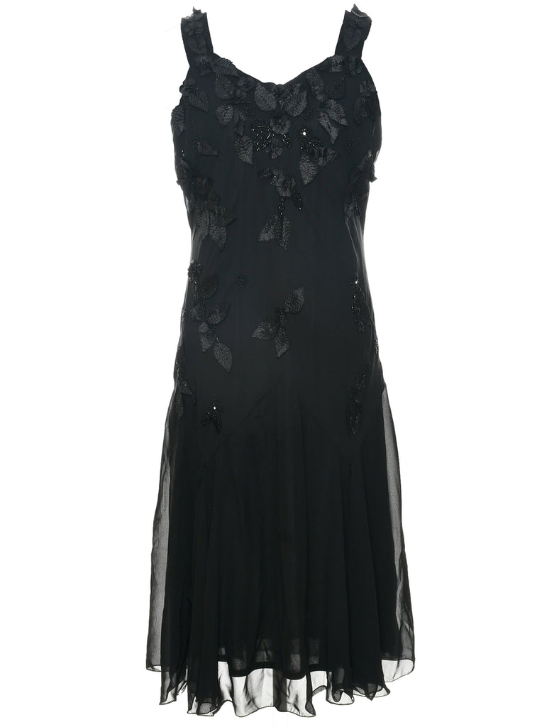 Black Evening Dress - L