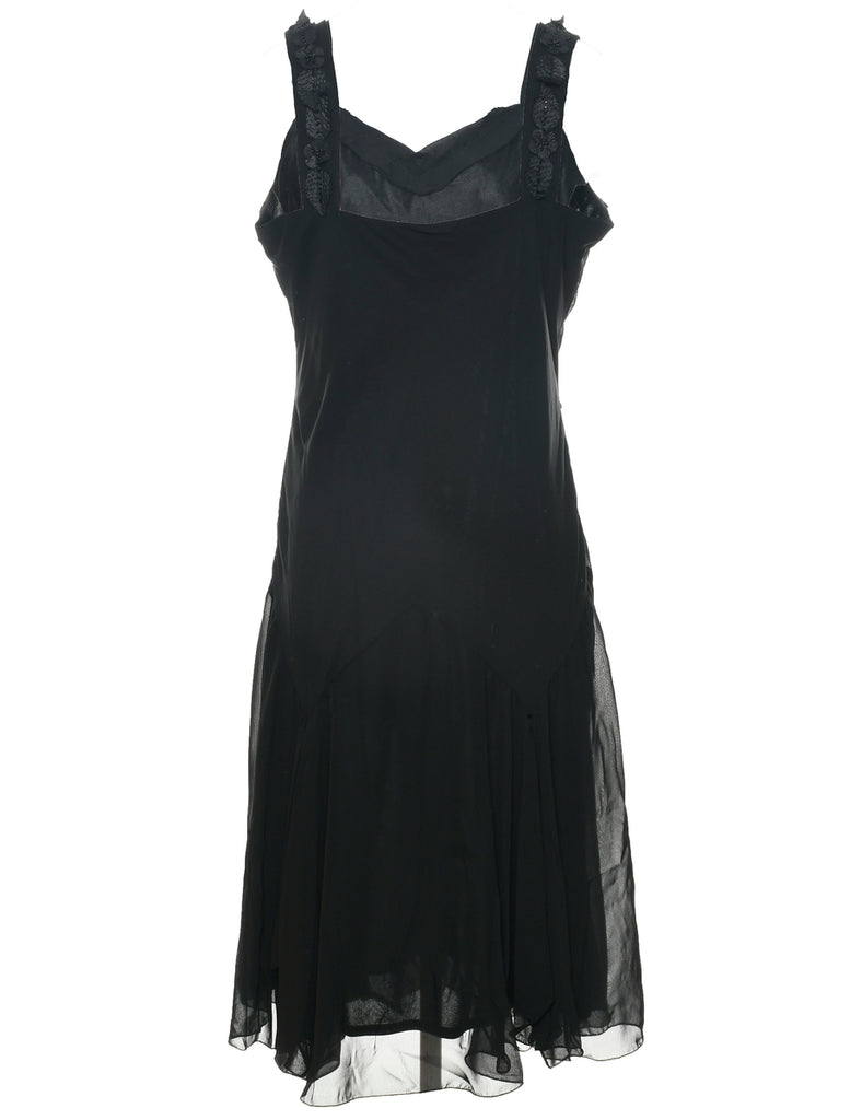 Black Evening Dress - L