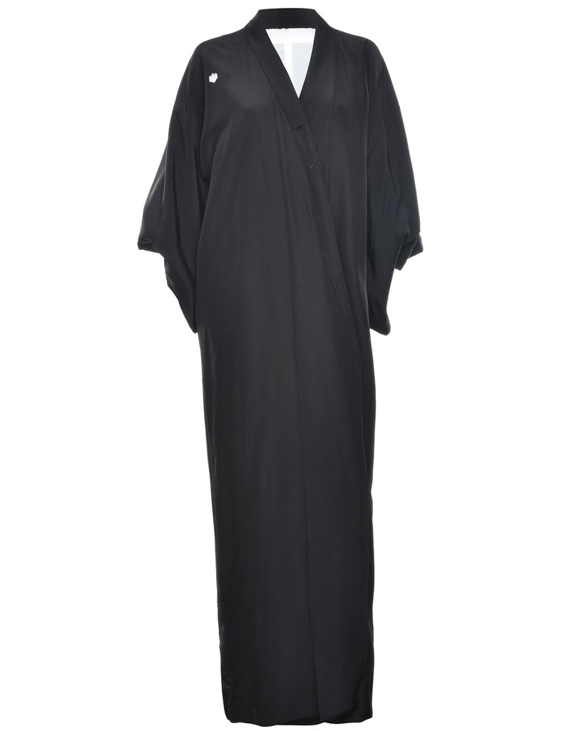 Black Full Length Kimono - L