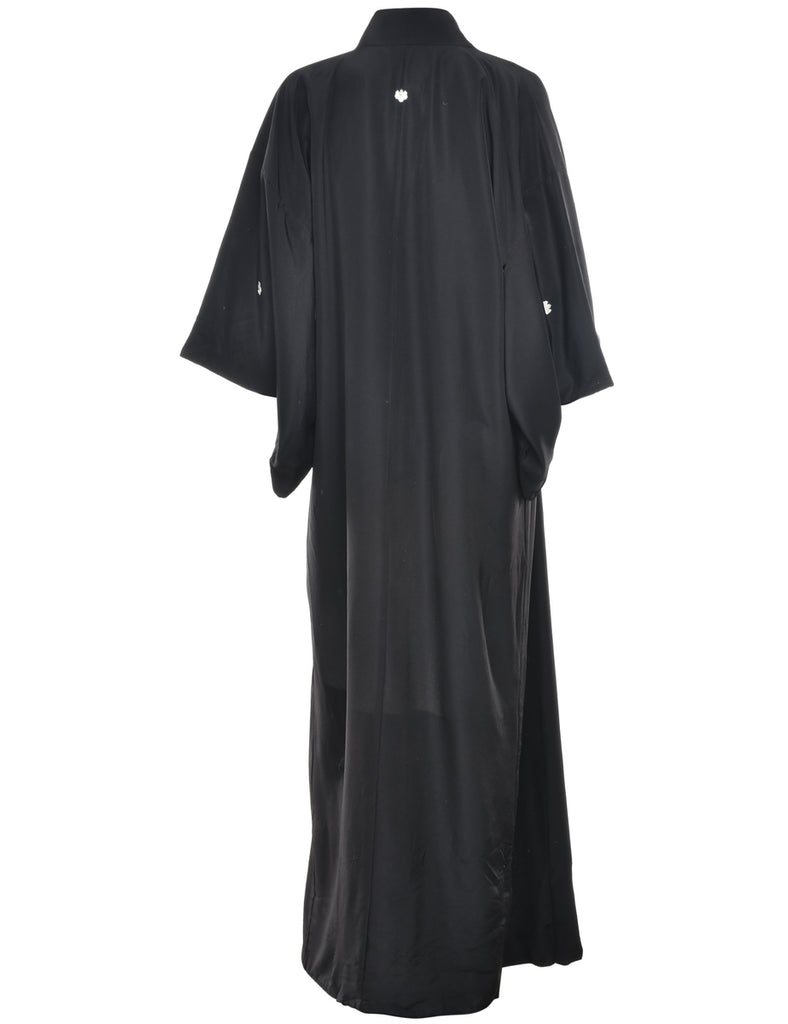 Black Full Length Kimono - L