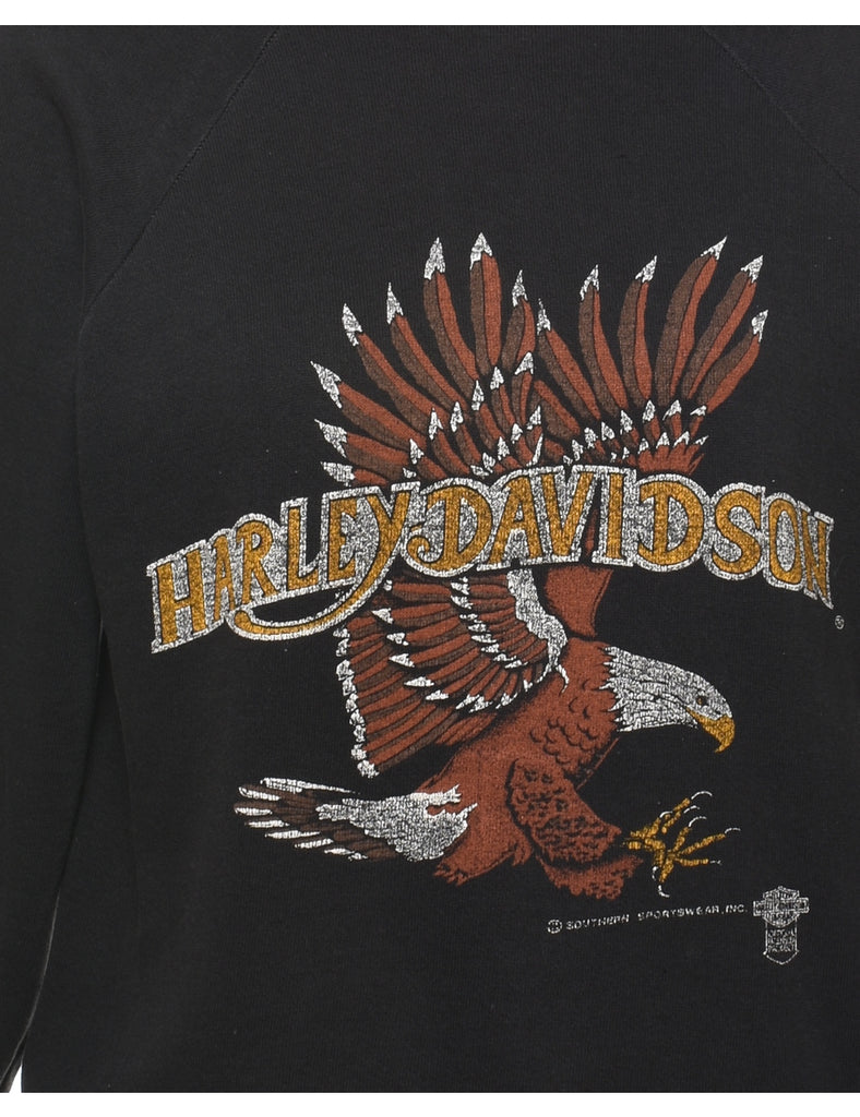 Black Harley Davidson Printed Sweatshirt - S