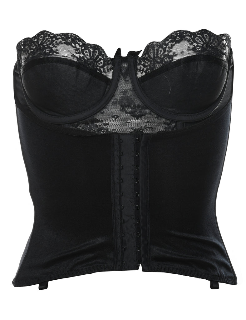 Black Lace Bustier - S