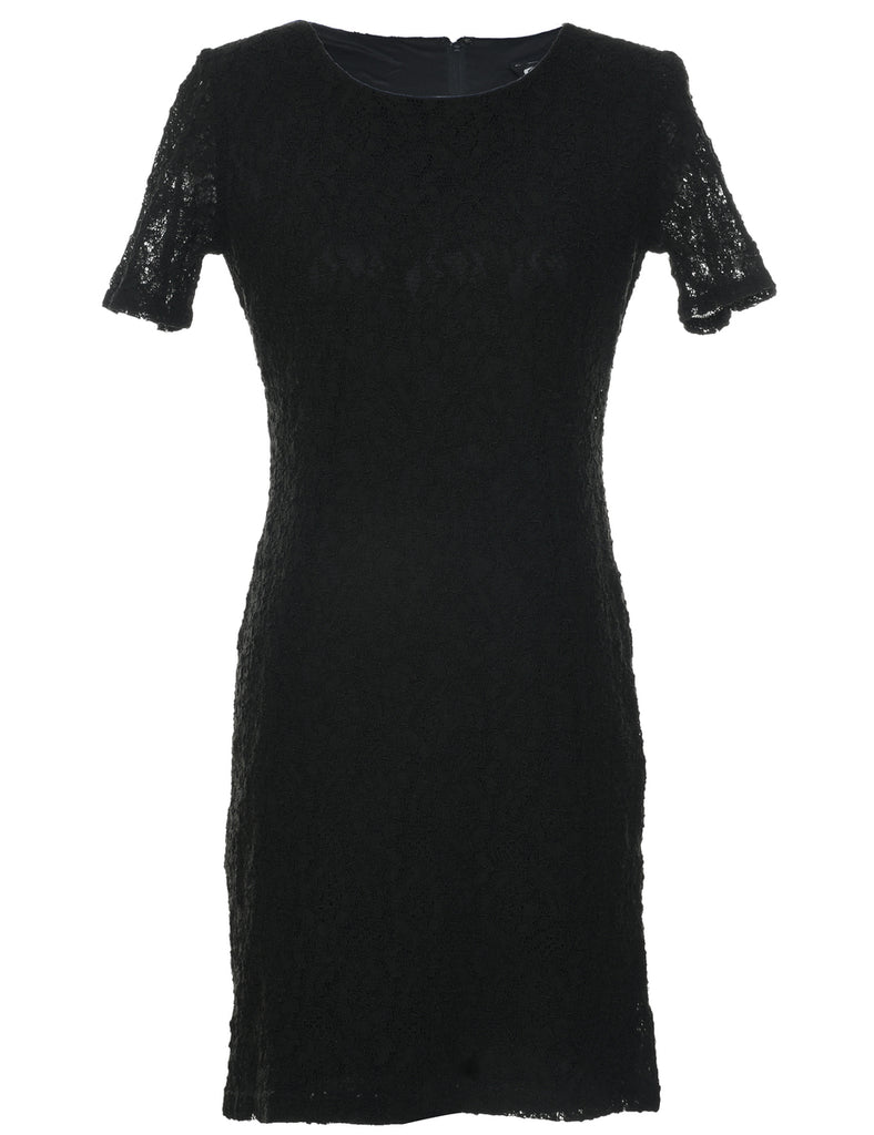 Black Lace Evening Dress - XS