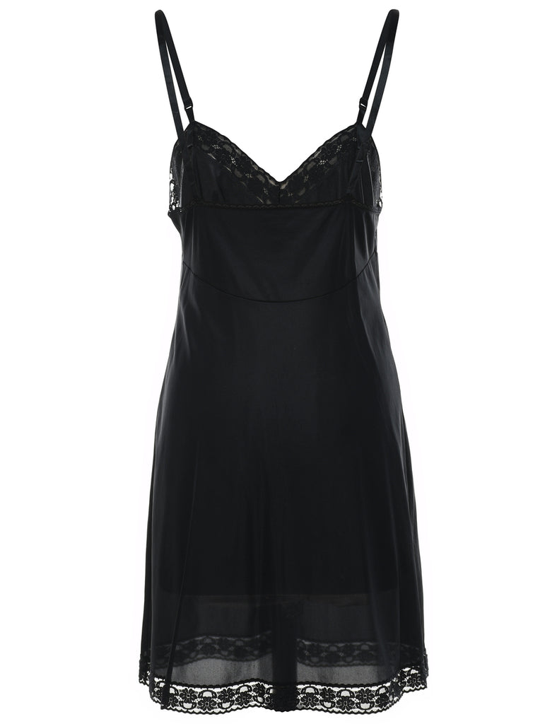 Black Lace Slip - S