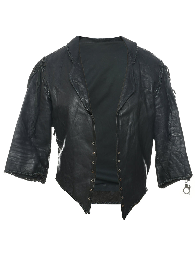 Black Leather Jacket - M