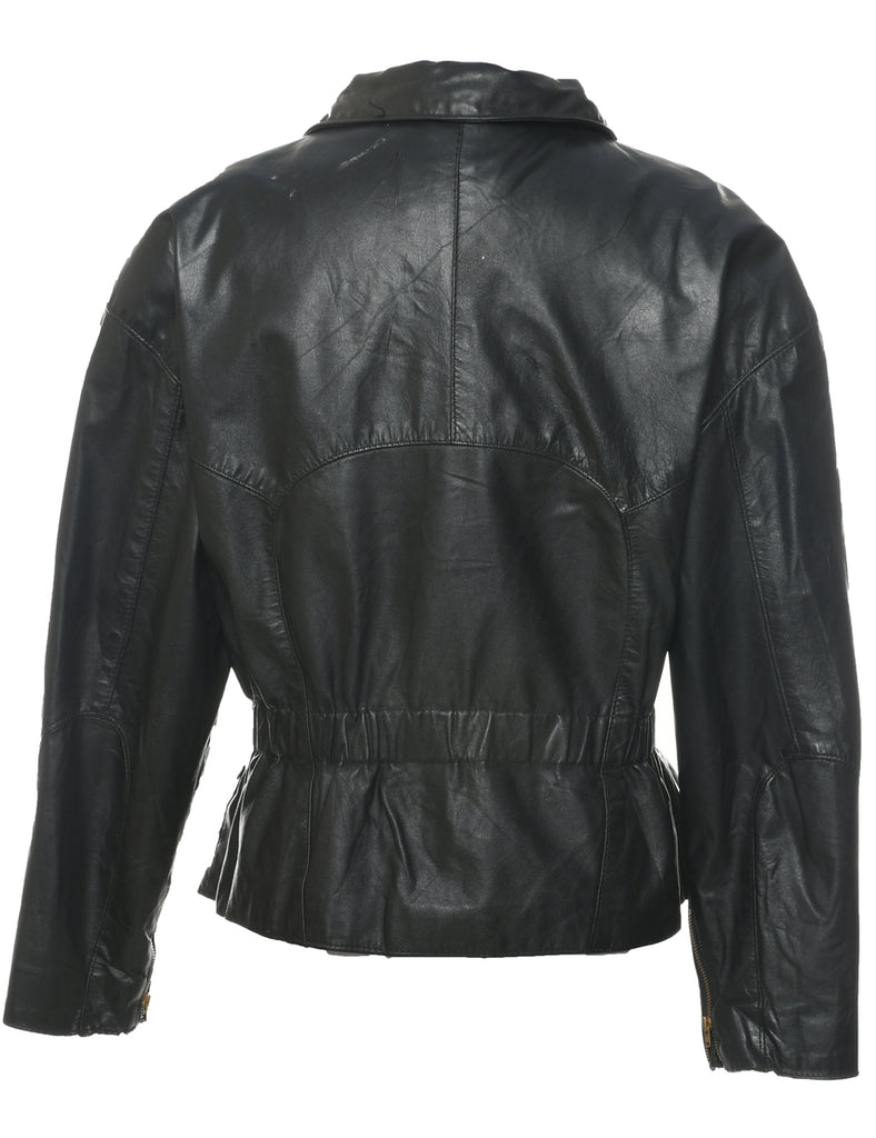 Black Leather Jacket - M