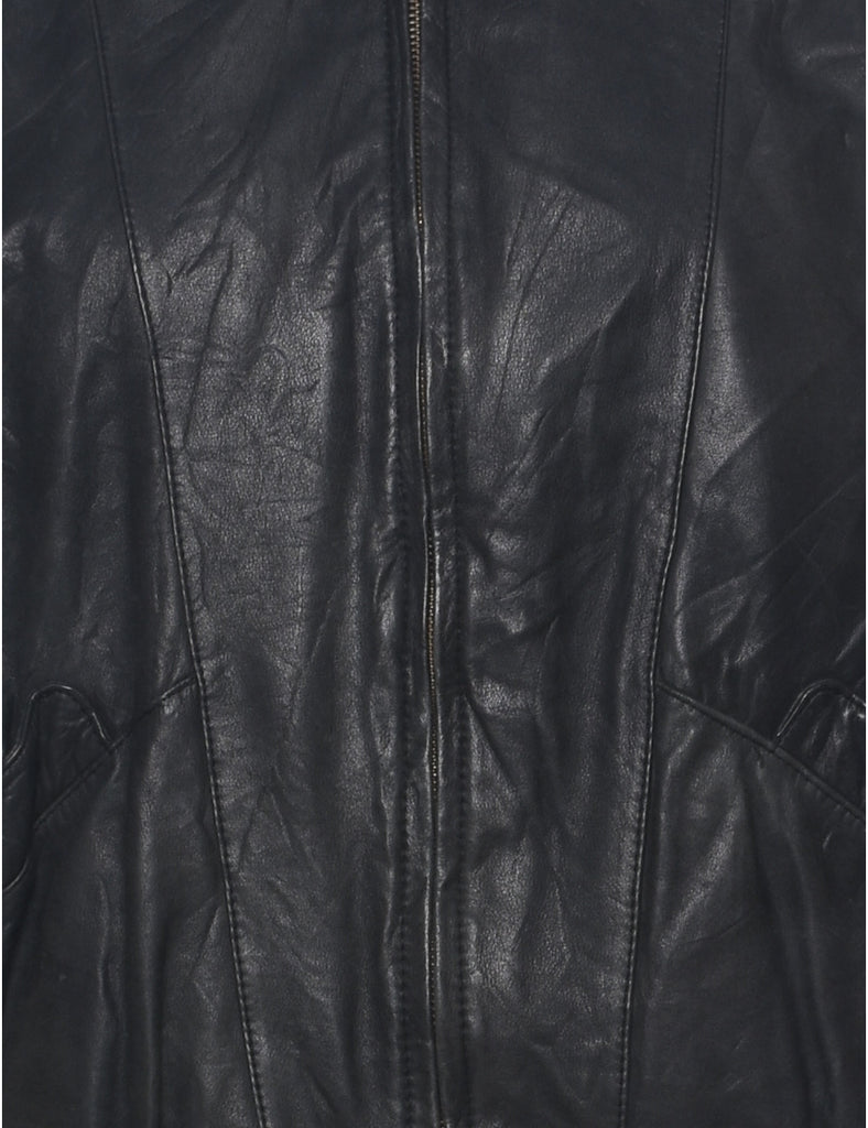 Black Leather Jacket - M