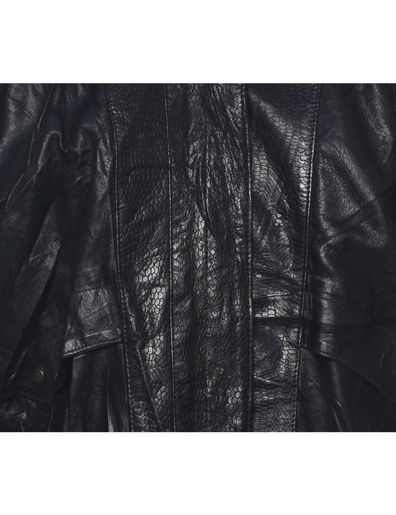 Black Leather Jacket - M