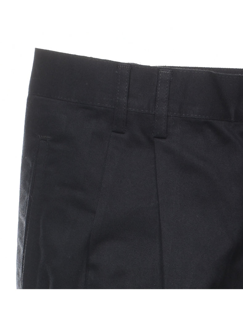 Black Pleated Trousers - W32 L34