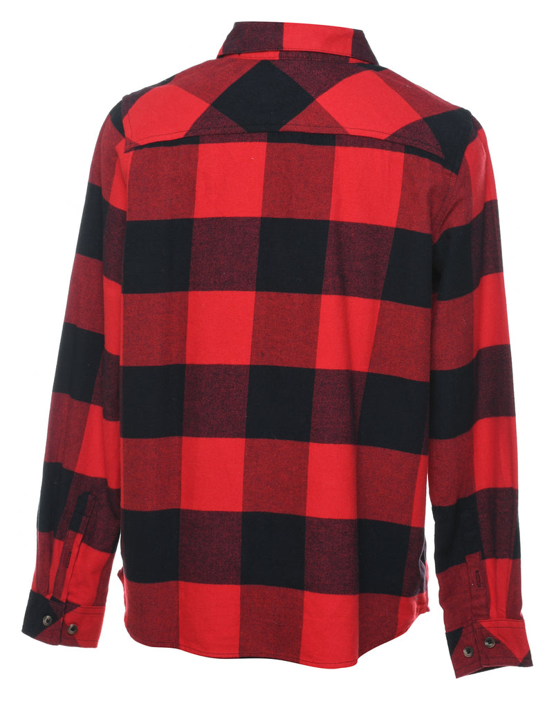 Black & Red Plaid Shirt - S