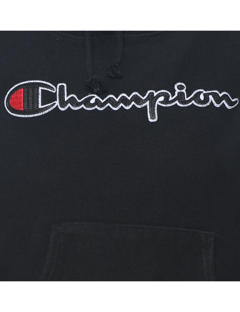 Black Reverse Weave Champion Hoodie - XS