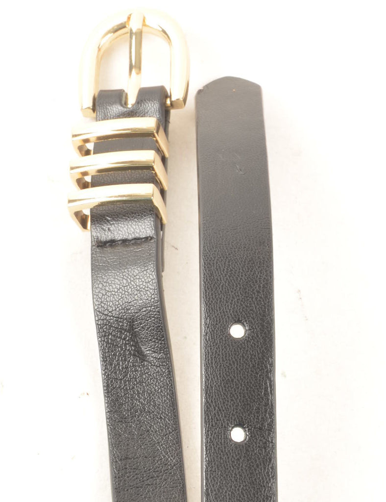 Black Skinny Belt - M