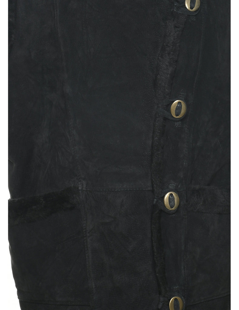 Black Suede Jacket - M