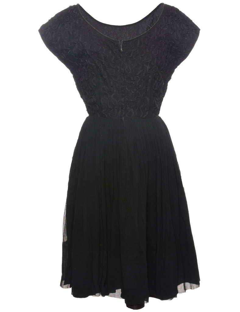 Black Vintage Dress - M