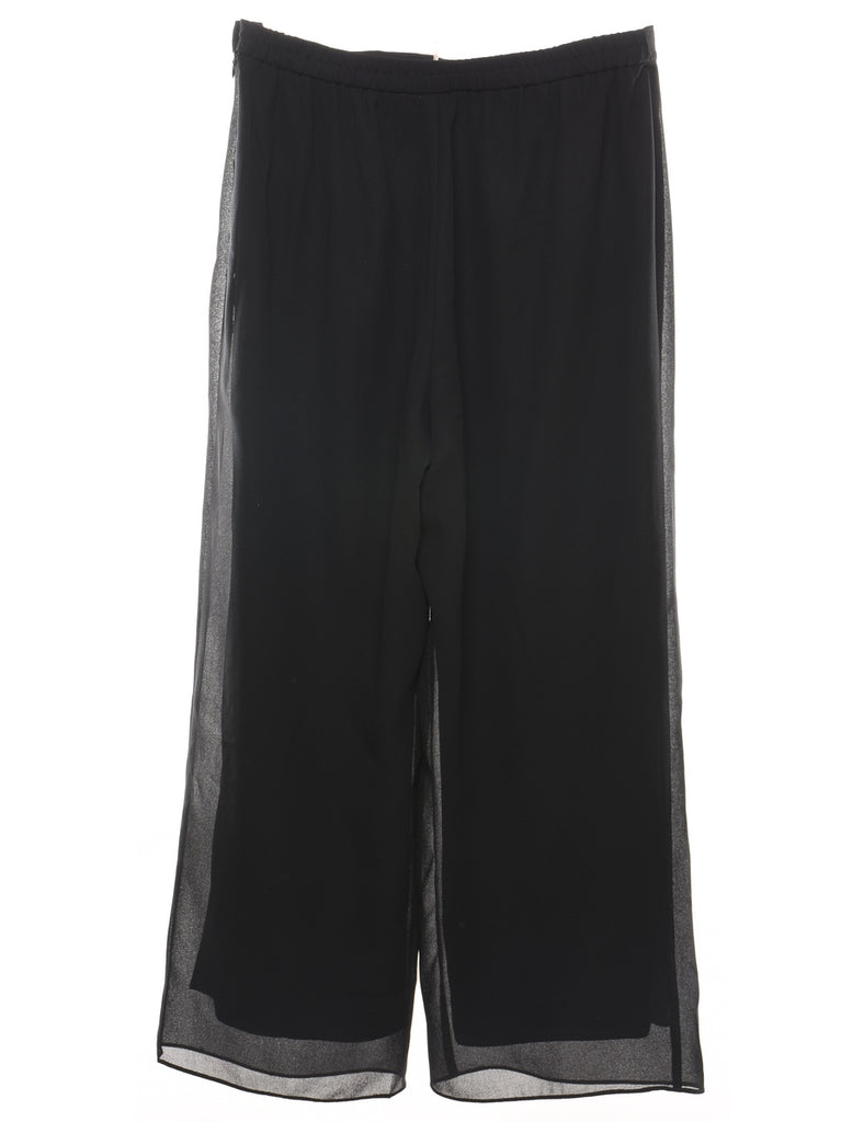 Black Wide-Leg Culottes  - W34 L29