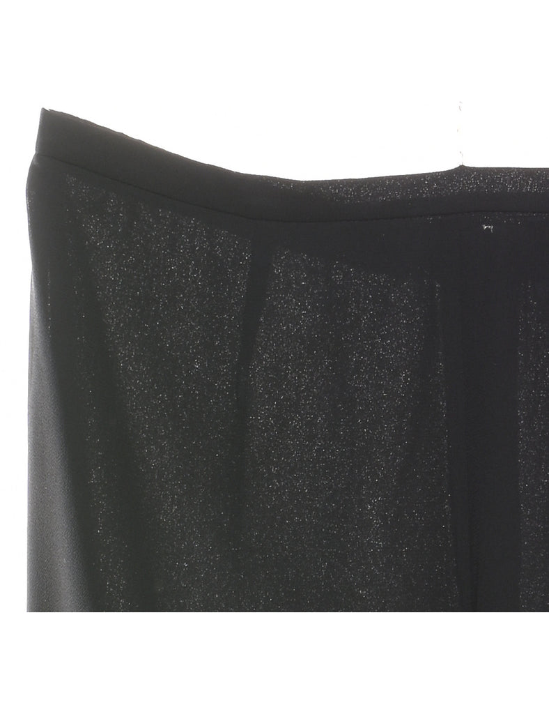 Black Wide-Leg Trousers - W33 L31