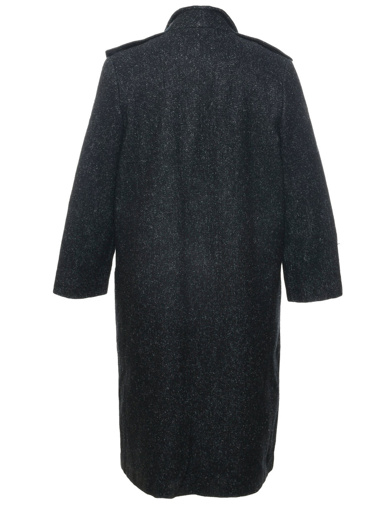 Black Wool Coat - M