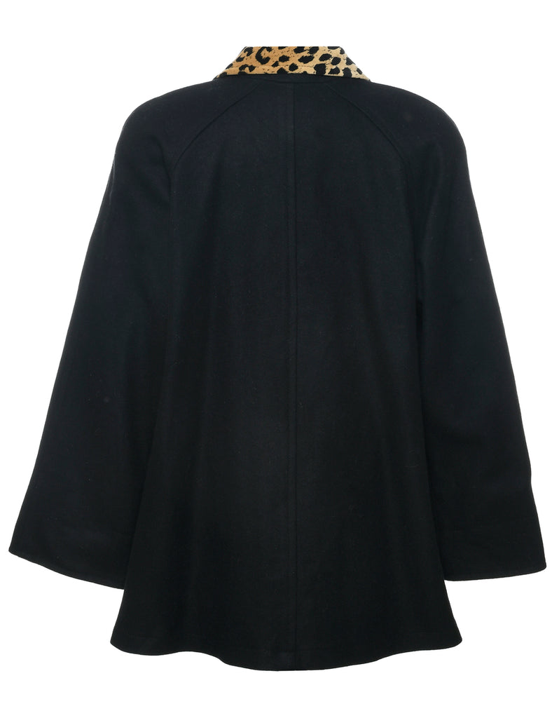 Black Wool Coat - M