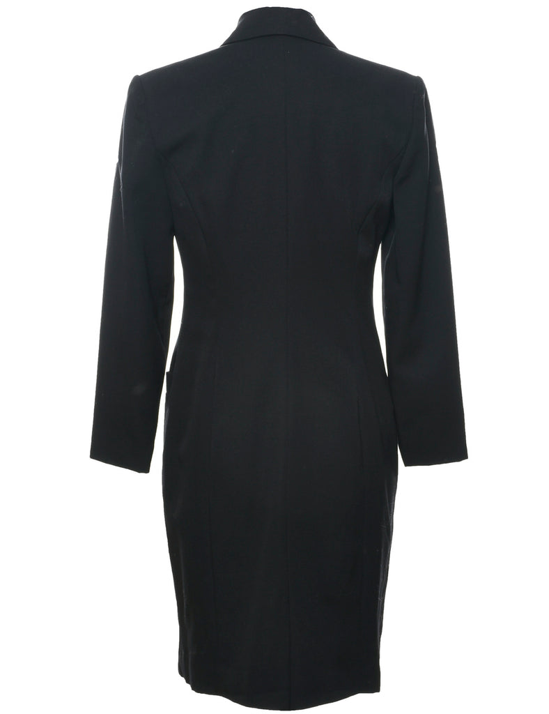 Black Wool Dress - S