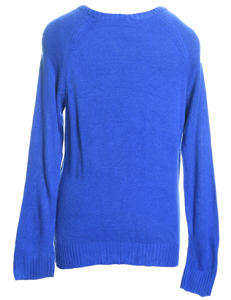 Blue Christmas Jumper - XL