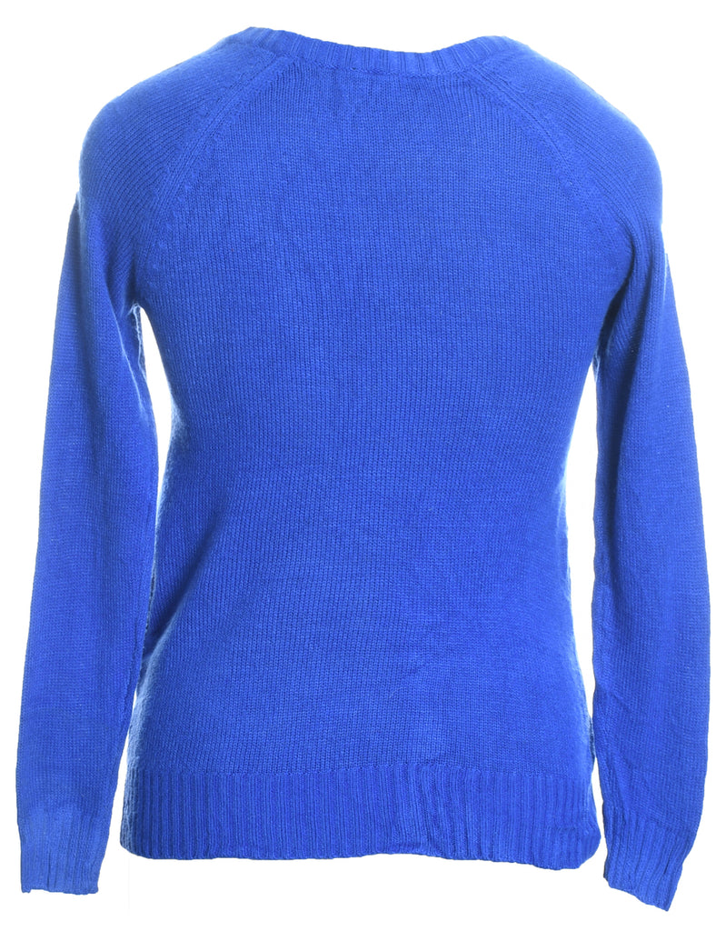 Blue Christmas Jumper - XS