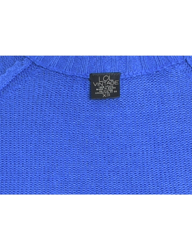 Blue Christmas Jumper - XS