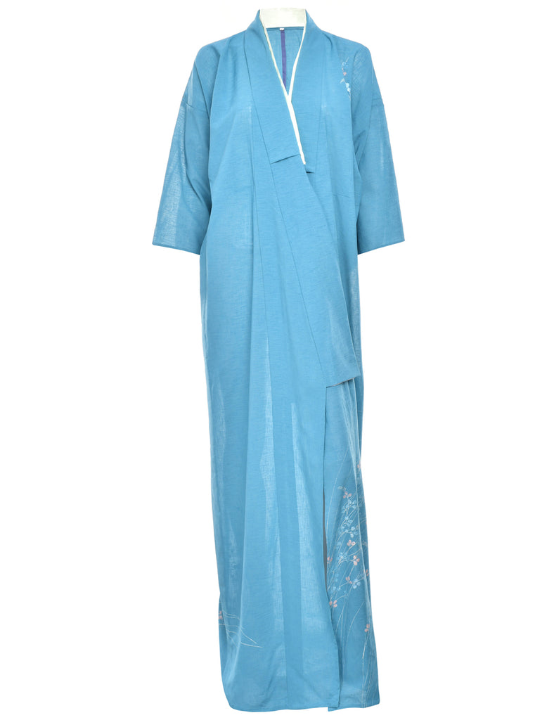 Blue Full Length Kimono - XL