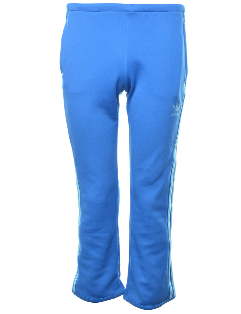 Blue & Light Blue Adidas Track Pants - W32 L27