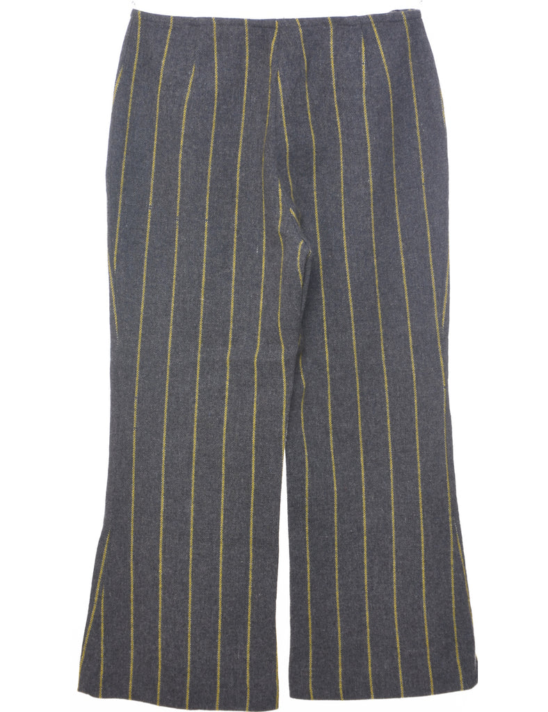 Boot Cut Striped Pattern Trousers - W30 L25