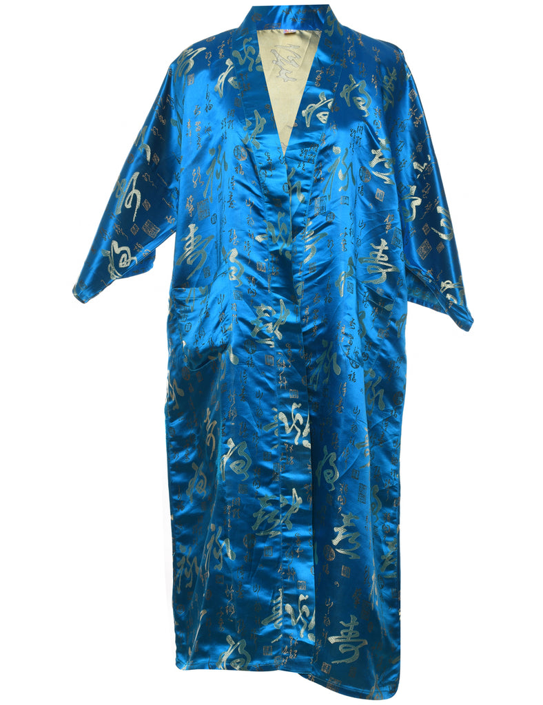 Brocade Pattern Full Length Kimono - M