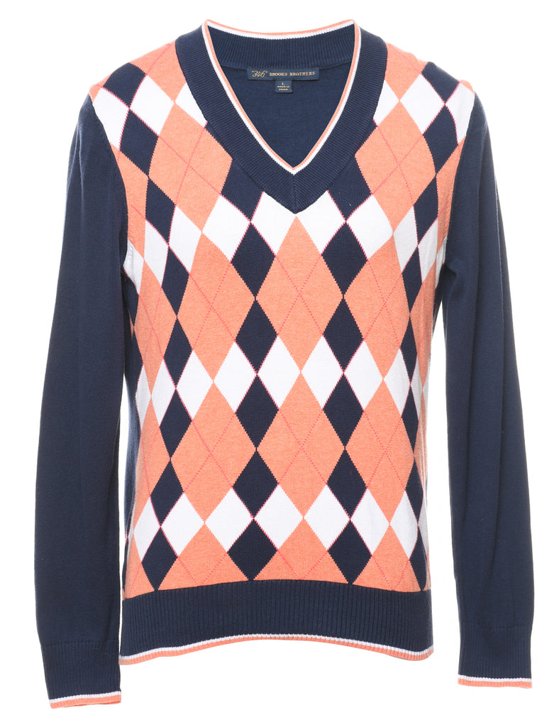 Brooks Brothers Argyle Jumper - L