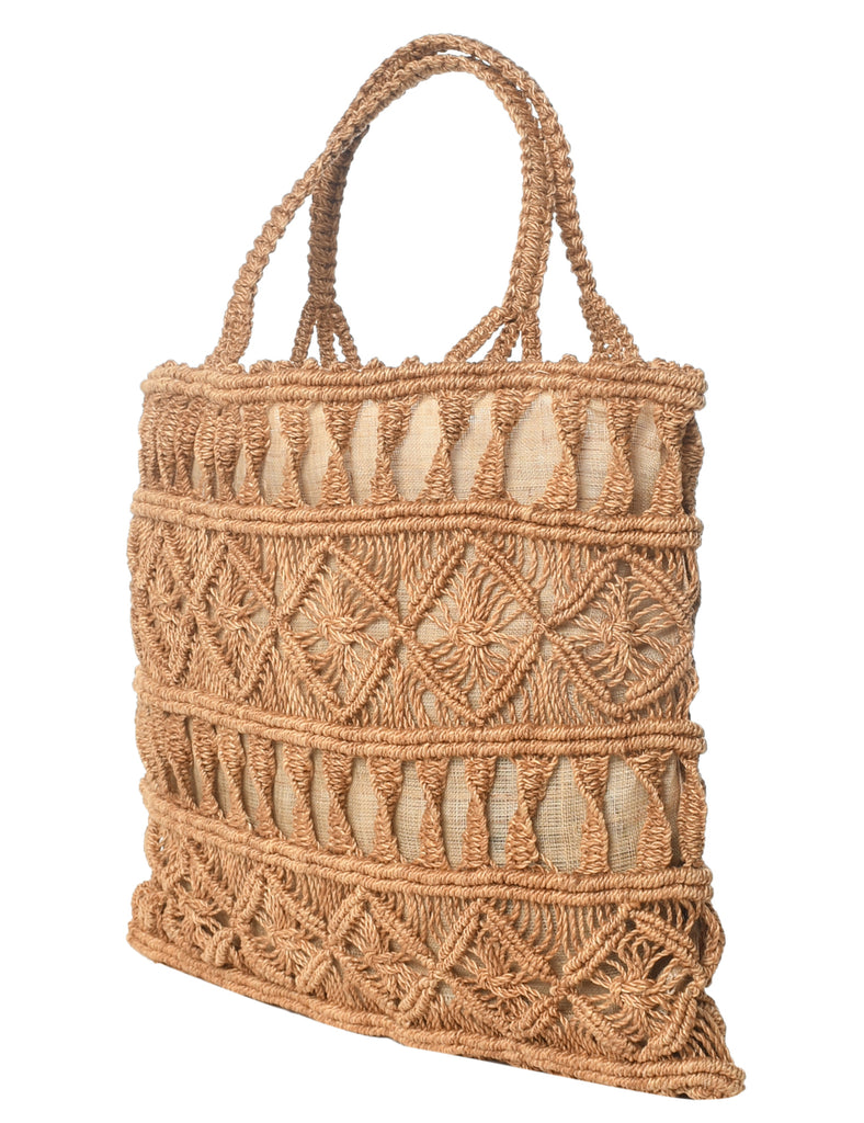 Brown Basket Bag - M