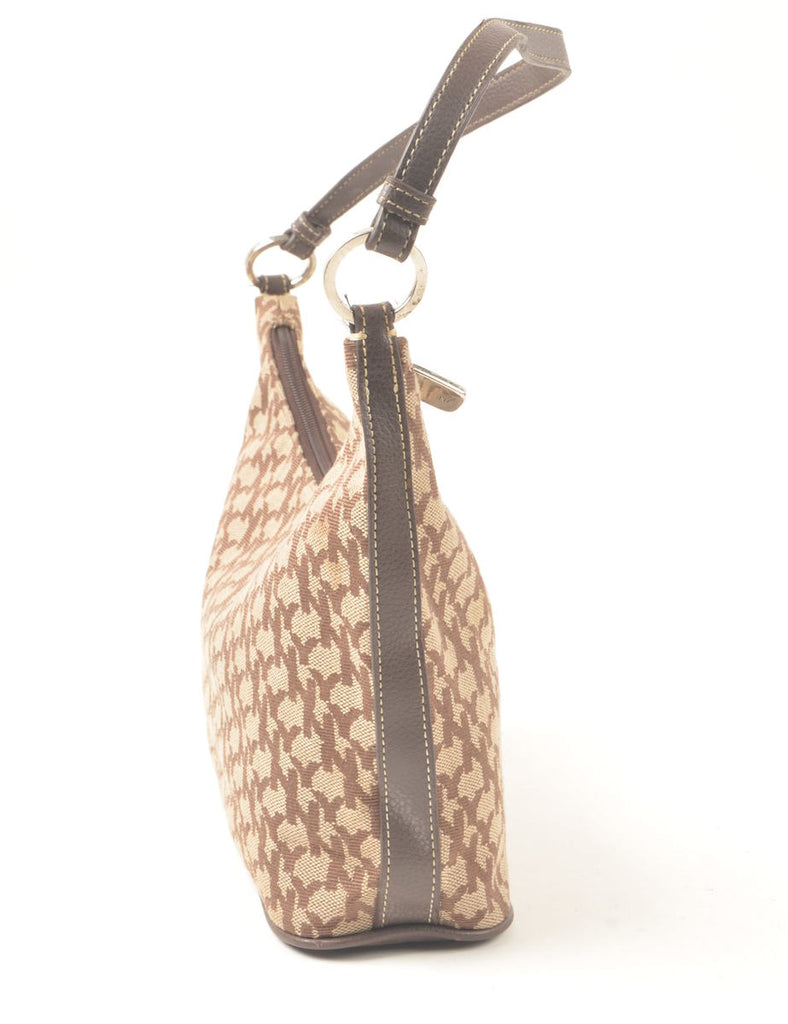 Brown & Beige NY Monogram Hobo Bag - S