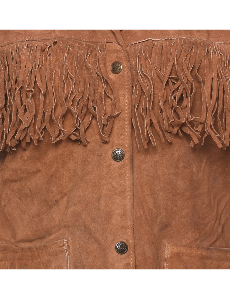 Brown Classic Suede Jacket - M