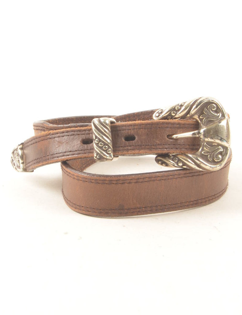 Brown Leather Belt - M