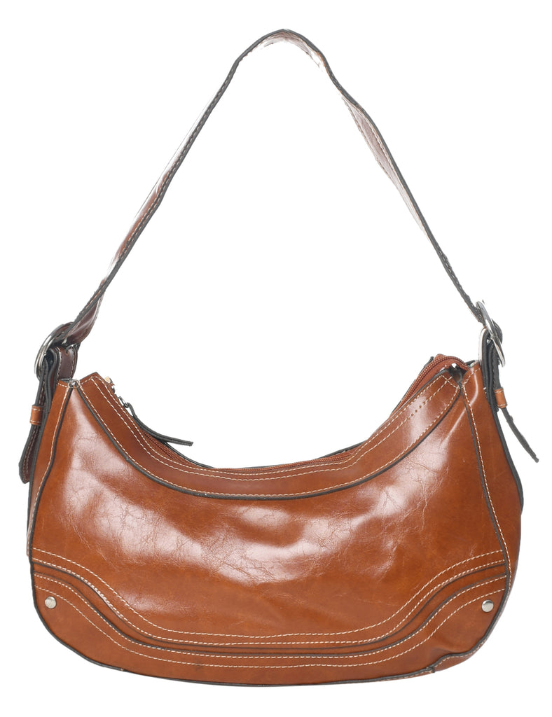 Brown Leather Y2K Handbag - M