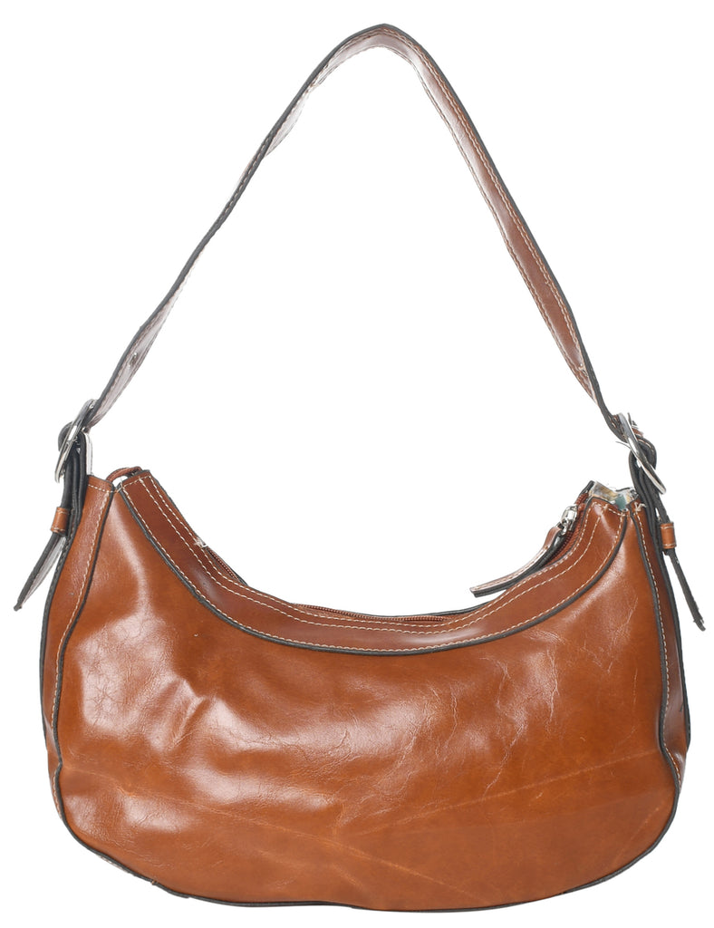 Brown Leather Y2K Handbag - M