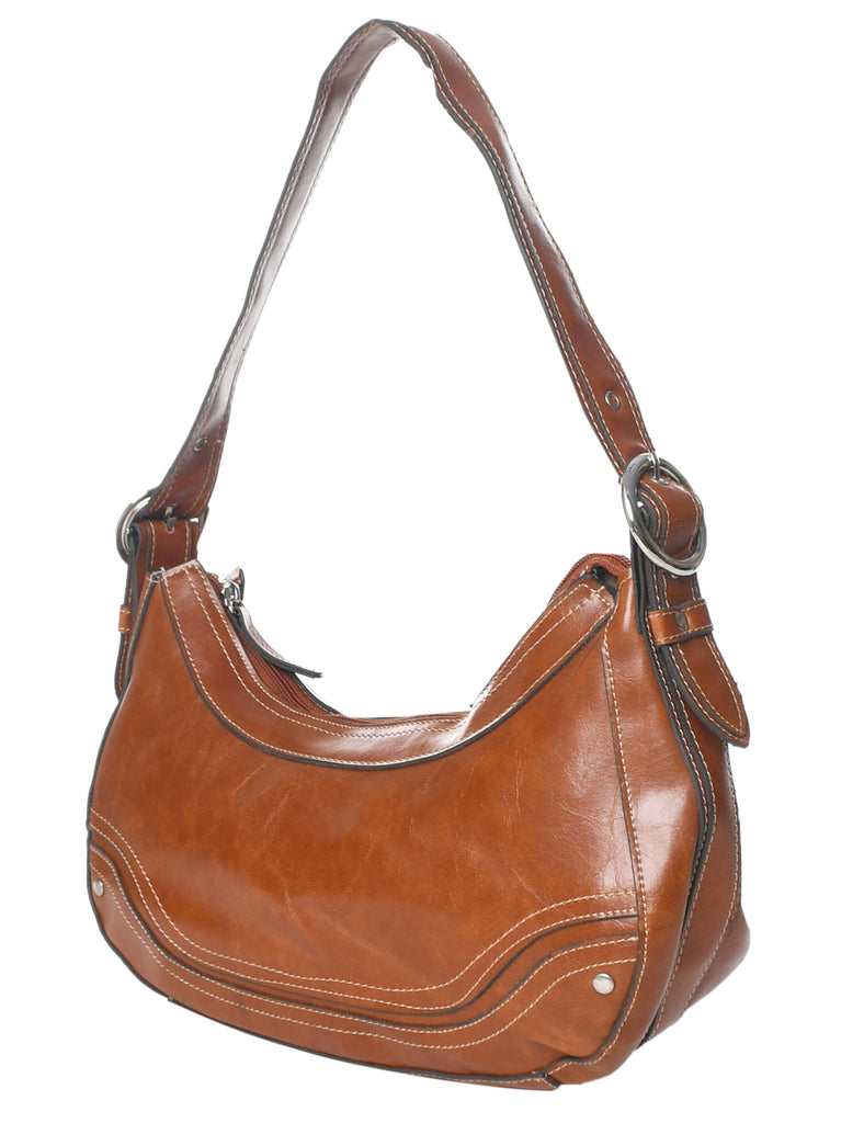 Brown Leather Y2K Handbag - M